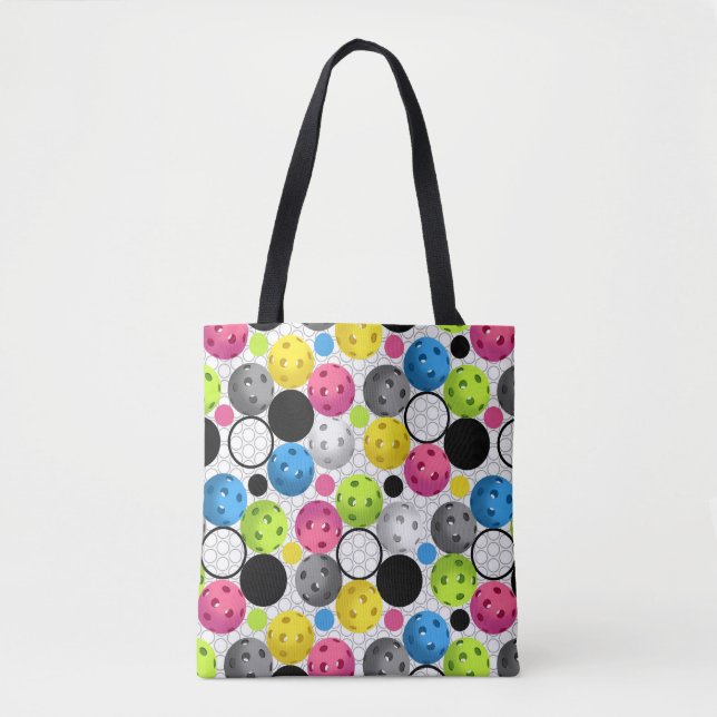 Pickleball Print Tote Bag (Front)