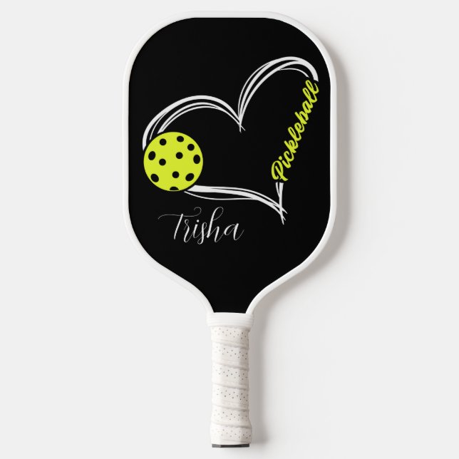 Pickleball Pulse — Love Every Rally Personalised Pickleball Paddle (Front)