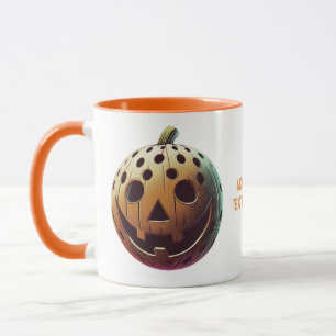 Pickleball Pumpkin Pickleballer Halloween Gift Mug