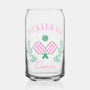 Pickleball Queen Can Glass