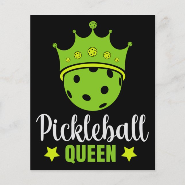 Pickleball Queen Funny Pickle Ball Queen  (Front)