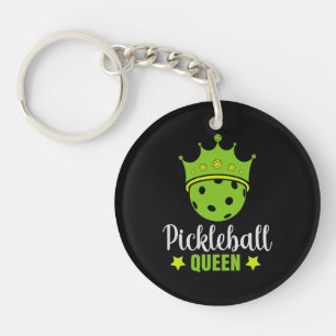 Pickleball Queen Funny Pickle Ball Queen Key Ring