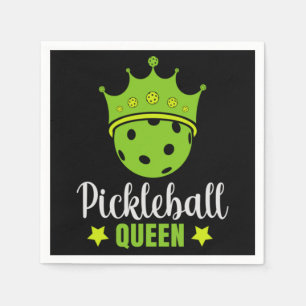 Pickleball Queen Funny Pickle Ball Queen  Napkin