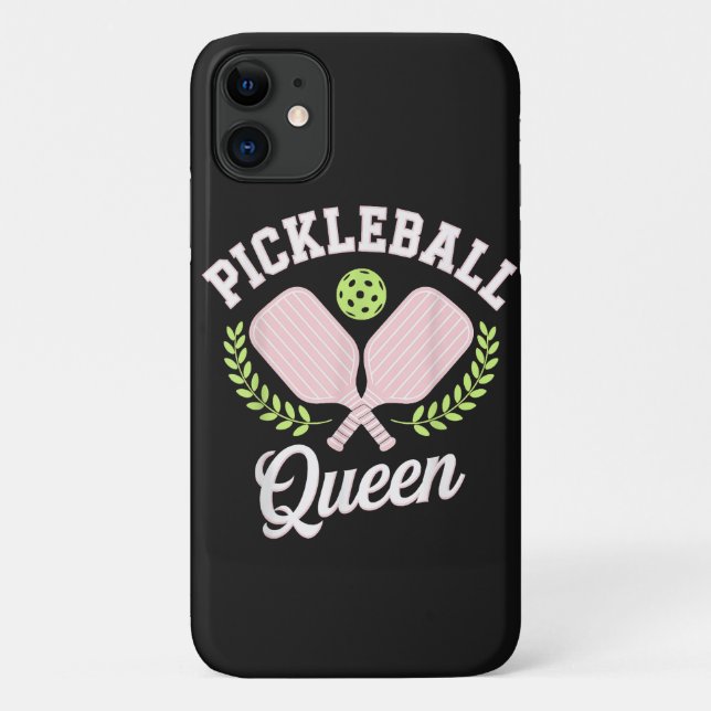 Pickleball Queen Funny Pickleball Player Case-Mate iPhone Case (Back)