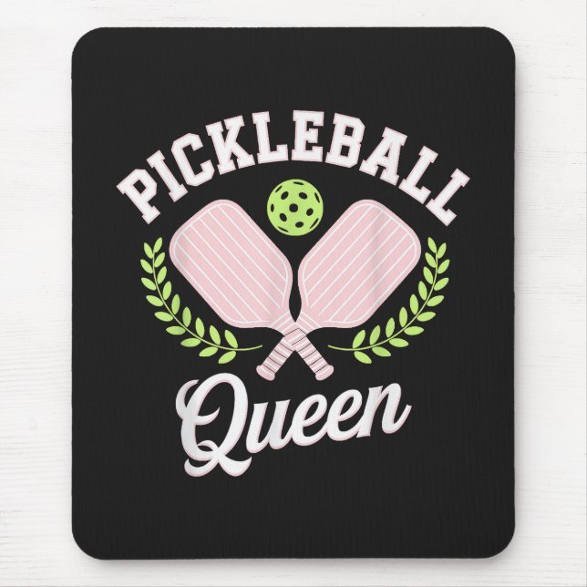 Pickleball Queen Funny Pickleball Player Mouse Mat (Front)