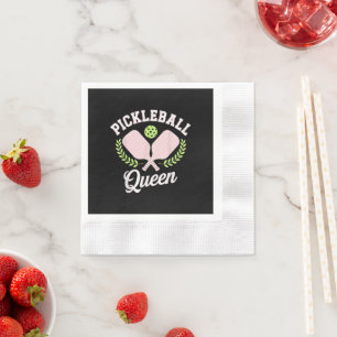 Pickleball Queen Funny Pickleball Player Napkin