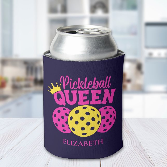 Pickleball Queen, Gift for Pickleball Lover Can Cooler (Creator Uploaded)