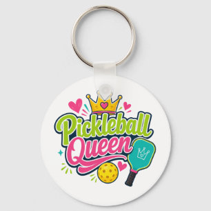Pickleball Queen Gift for Pickleball Lovers Key Ring