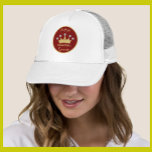 Pickleball Queen Glam Glitz Monogram Name Gold    Trucker Hat<br><div class="desc">Pickleball Gal -- Fun Glitz Glam Gold Diamonds on her Crown -- she'll be a winner with this special trucker hat-- truly makes her the queen of the court -- Glamourous with the gold crown and just a bit "over the top" but ready to play her game. This is a...</div>