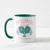 Pickleball Queen Logo Monogram Custom Name