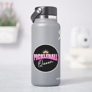 Pickleball Queen Pink White And Gold Crown