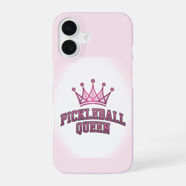 Pickleball Queen Postcard iPhone 16 Case (Back)