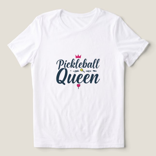Pickleball Queen Shirt 👑🏓 | Cute Pickleball Tee  (Design Front)