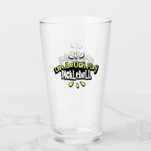 Pickleball Quote Glass