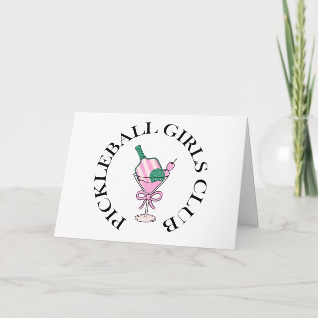 Pickleball Quote  Thank You Card (Front)