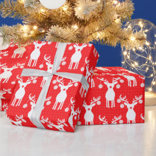 Pickleball Reindeers Merry Christmas 🎁 Wrapping Paper