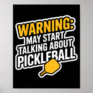 Pickleball retired dink grandpa funny sport gift poster