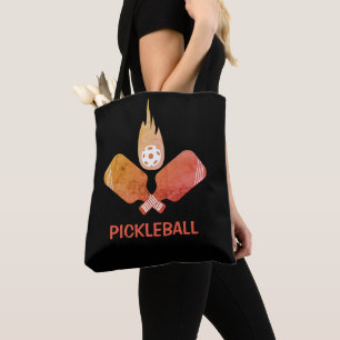 Pickleball Retro Colors Tote Bag