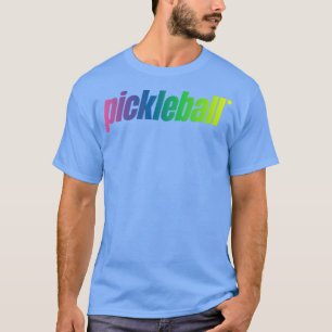 Pickleball Retro Rainbow Fade T-Shirt