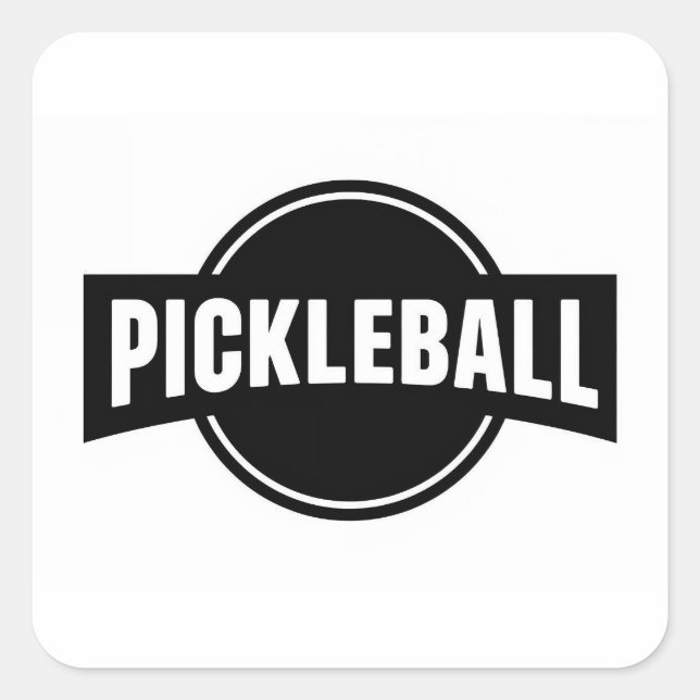 Pickleball  round stickers (Front)