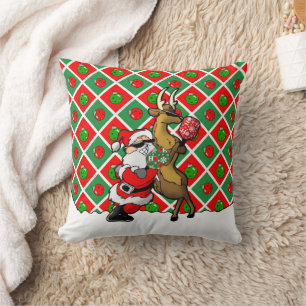 Pickleball Santa Christmas Cool and Classy Cushion
