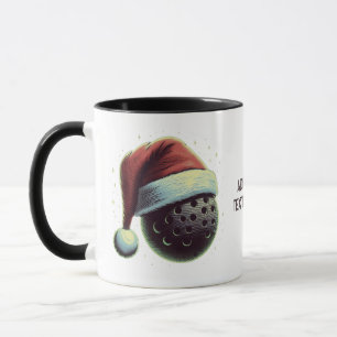 Pickleball Santa Hat Christmas Pickleball Gift Mug