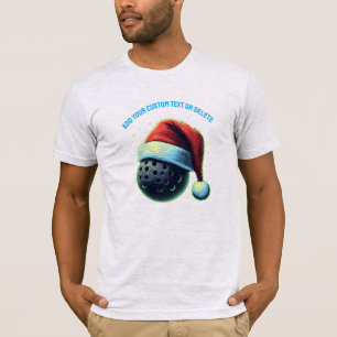 Pickleball Santa Hat Christmas Pickleball Gift T-Shirt