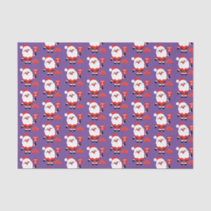 Pickleball🎅 Santa purple  Tissue Paper