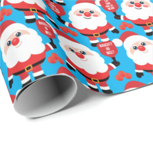 Pickleball Santa  Wrapping Paper