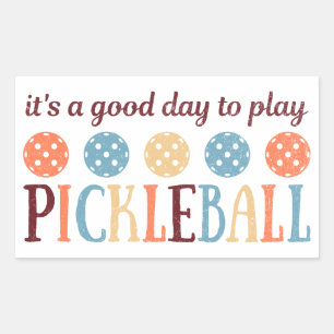 Pickleball Saying Funny Quote Rectangular Sticker
