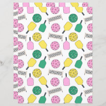 Pickleball Scrapbook Paper
