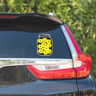 Pickleball season, pickle jar car  sticker