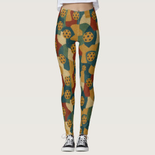 Pickleball Serge Poliakoff Style Pattern Leggings
