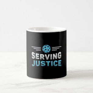 Pickleball Serving Justice Sport Pickleball Player Coffee Mug