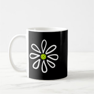 Pickleball Shirts Flower Daisy Pickleball Centre Coffee Mug