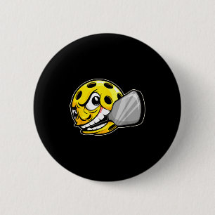 Pickleball shirts funny for men & women cool 6 cm round badge