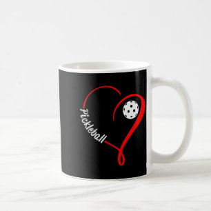 Pickleball shirts ladies valentine's day picklebal coffee mug