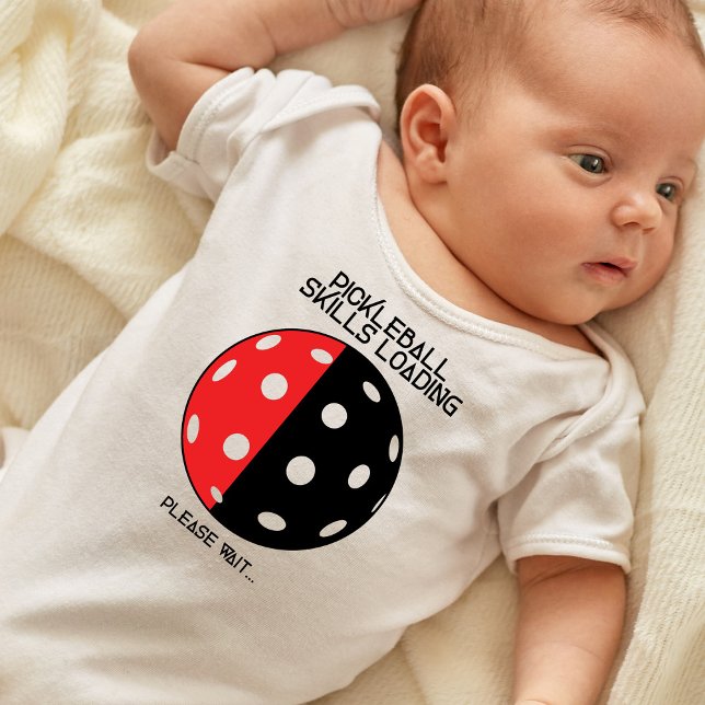 Pickleball skills loading.... baby bodysuit (Creator Uploaded)