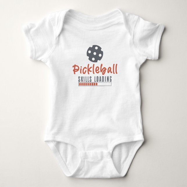 Pickleball Skills Loading - Pickleball Baby Bodysuit (Front)