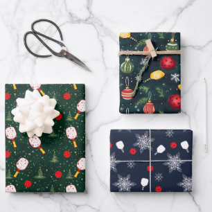 Pickleball Sleigh & Serve Wrapping Paper Sheet