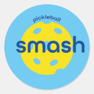 Pickleball-Smash Classic Round Sticker