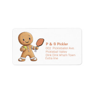 Pickleball🎅 Smashmas address or return  Label