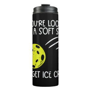 Pickleball Soft Serve Get Ice Cream Pickle Ball Me Thermal Tumbler