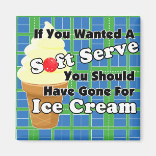 Pickleball Soft Serve? Go for Ice Cream Instead Magnet
