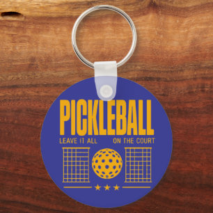 Pickleball Spirit - Leave It All On The Court Key Ring