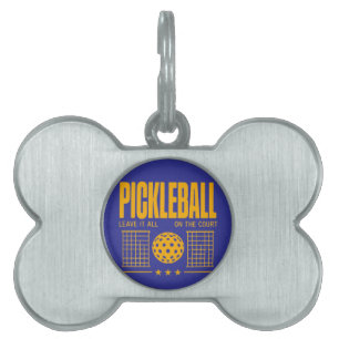 Pickleball Spirit - Leave It All On The Court Pet ID Tag