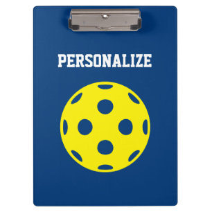 Pickleball sports clipboard with custom logo