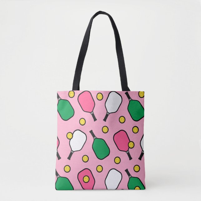 Pickleball Sports Tote Bag (Front)