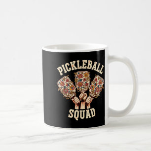 Pickleball squad funny pickleball team women girl coffee mug
