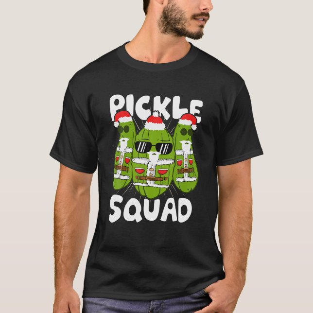 Pickleball Squad Sports Lover Xmas Pickleball Chri T-Shirt (Front)